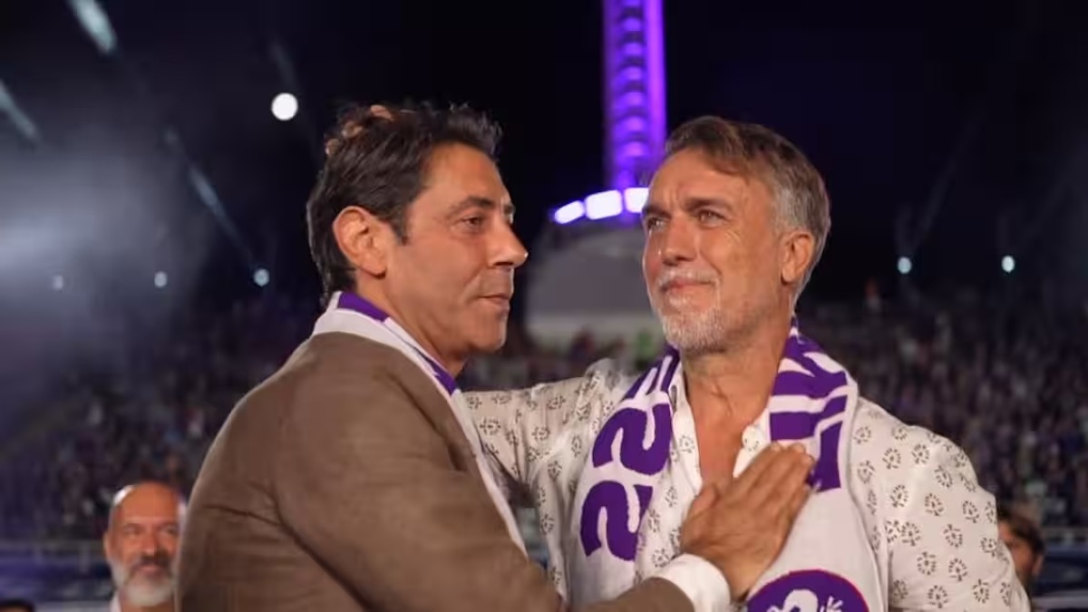 Bati-Rui, brividi al Franchi: le leggende viola riabbracciano Firenze nel giorno del Centenario - 