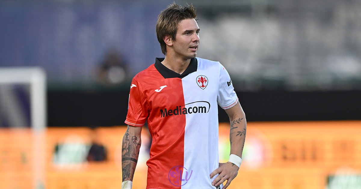 Il Tirreno riporta: "Mastantuono fa girare tutta la Fiorentina, non conta solo fare gol con Vanoli" - Firenze, Stadio Franchi, 29.08.2026, Fiorentina-Frosinone, foto Lisa Guglielmi. Copyright Labaroviola.com