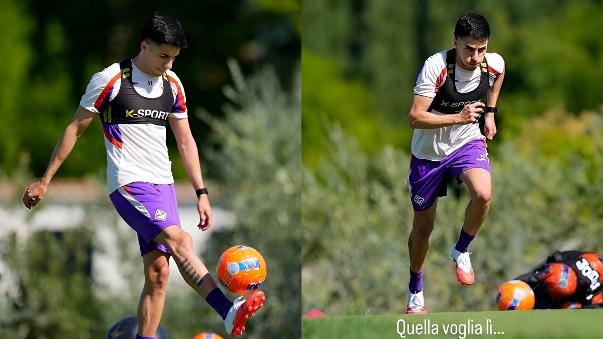 Parisi è tornato a correre: "Quella voglia lì". Il terzino viola scalpita per tornare in campo"