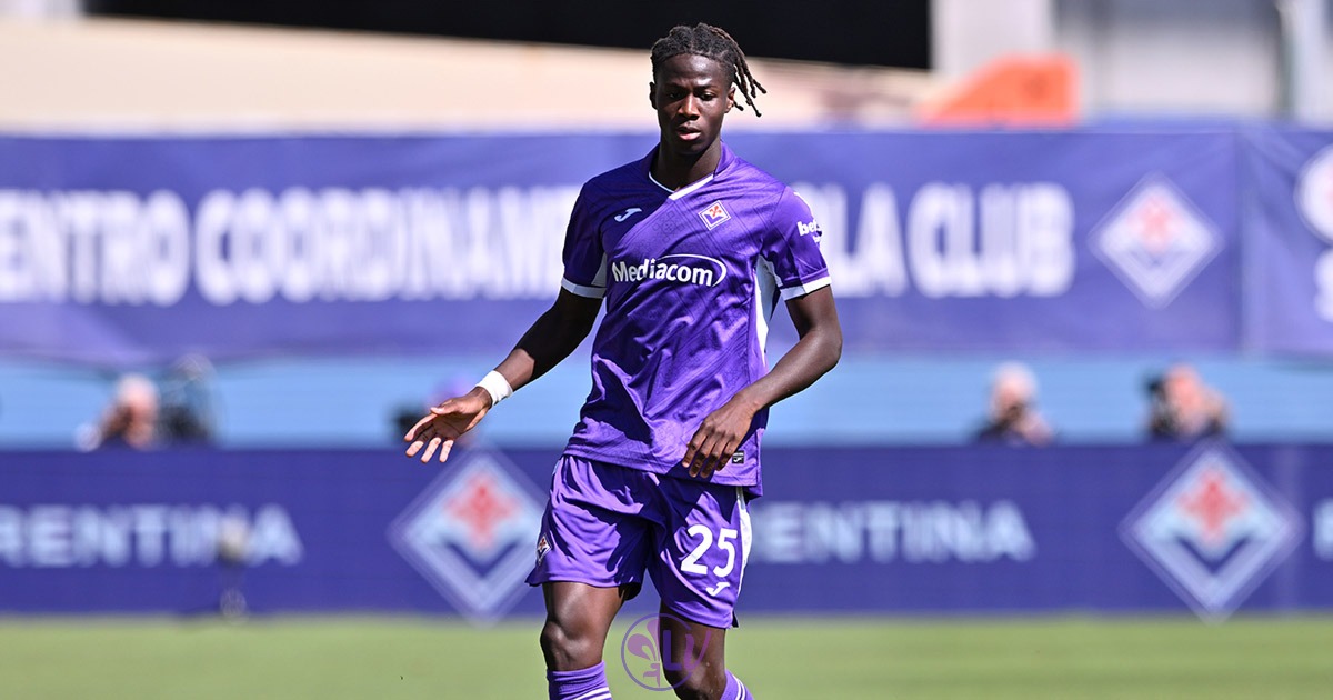 Njie: "Sono contento di aver scelto la Fiorentina. Voglio impormi in Italia, la Premier è un sogno" - Firenze, Stadio Franchi, 20.09.2026, Fiorentina-Napoli, foto Lisa Guglielmi. Copyright Labaroviola.com