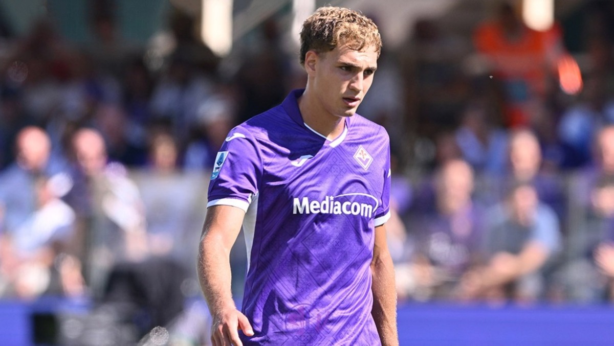 Pellegrino: "Orgoglioso di rappresentare la Fiorentina nell'anno del centenario. Amo il feeling con la città" - Firenze, Stadio Franchi, 20.09.2026, Fiorentina-Napoli, foto Lisa Guglielmi. Copyright Labaroviola.com